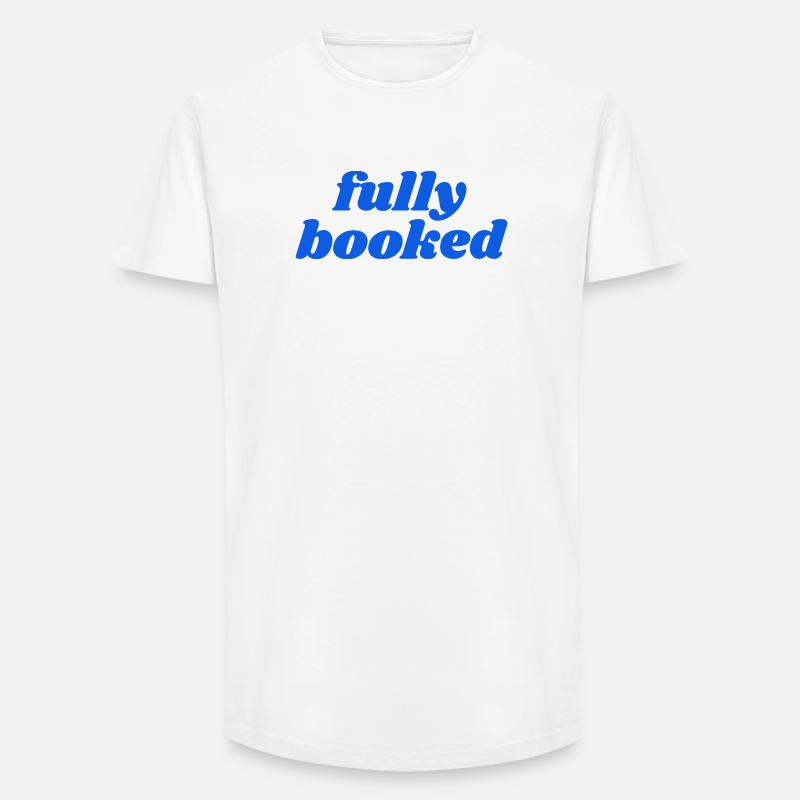 fully booked - Long Fit Männer T-Shirt - Weiß