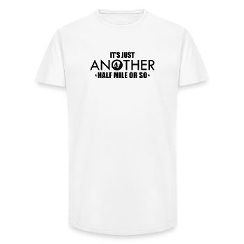Funny Hiking Outdoor Retro Wildlife Hiker - Long Fit Men's T-Shirt - white - Front - AI Model Male 185 light (185cm)
