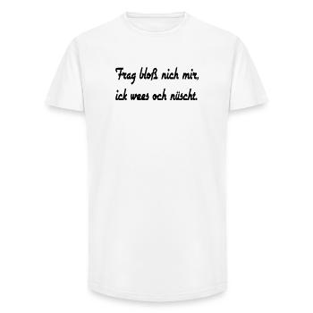Berliner Sprüche 1 - Long Fit Männer T-Shirt - Weiß - Vorne - AI Model Male 185 light (185cm)