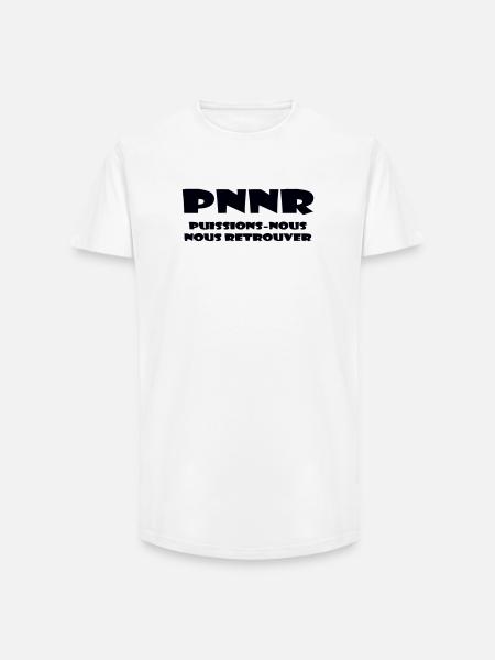 Design Graphique Abstrait - T-shirt coupe longue homme - blanc