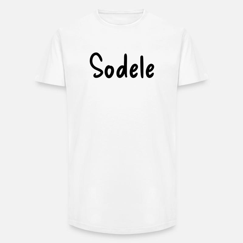 Sodele - Long Fit Men's T-Shirt - white