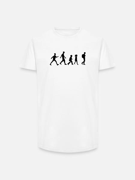 Wandergruppe oder -verein, Familienwandern - Long Fit Männer T-Shirt - Weiß