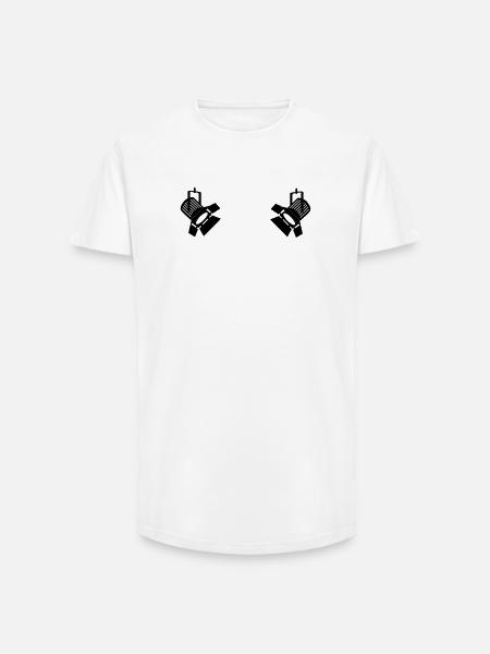 Lighting spot lamps - Long Fit Men's T-Shirt - white