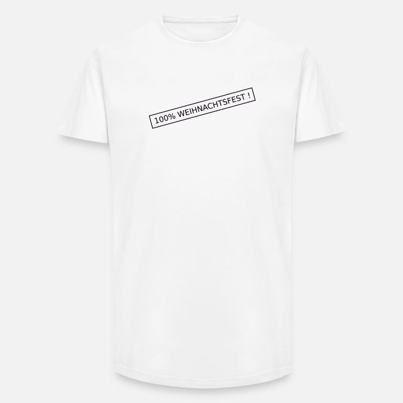 100 Prozent weihnachtsfest - Long Fit Männer T-Shirt - Weiß