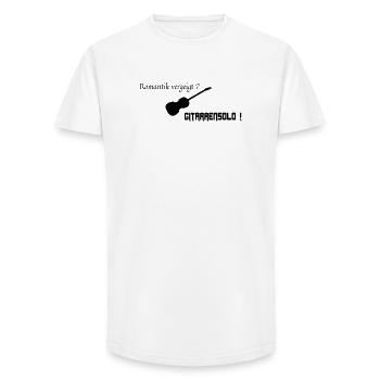 Romantisches Gitarrensolo - Long Fit Männer T-Shirt - Weiß - Vorne - AI Model Male 185 light (185cm)