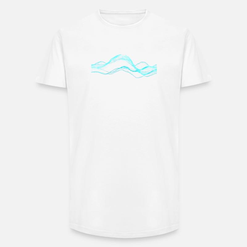 Data Overload - Long Fit Männer T-Shirt - Weiß