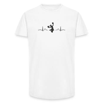 Cheerleader Cheer Mom Cheerleading - Long Fit Men's T-Shirt - white - Front - AI Model Male 185 light (185cm)