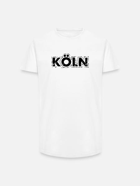 köln - Long Fit Männer T-Shirt - Weiß