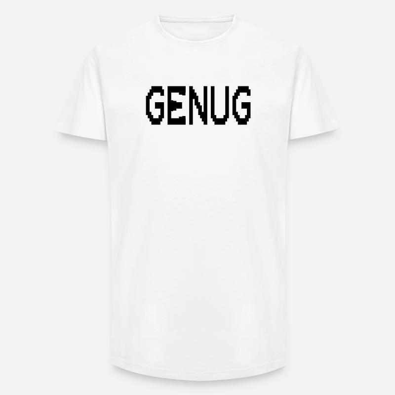 Mindfulness enough - Long Fit Men's T-Shirt - white