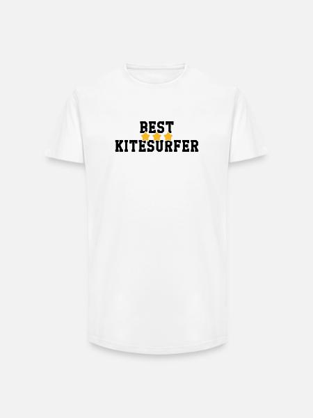 Kiteboarding Kitesurfing Kitesurf Kitesurfer - Long Fit Men's T-Shirt - white
