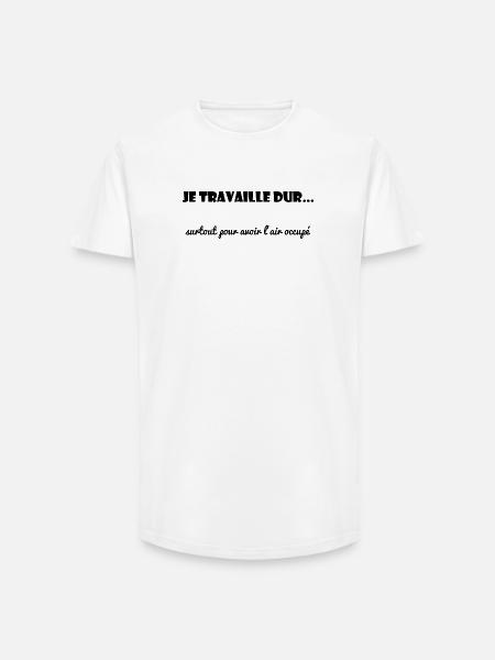 WORK. COLLEAGUE. MESSAGE. QUOTES. QUOTES - Long Fit Men's T-Shirt - white