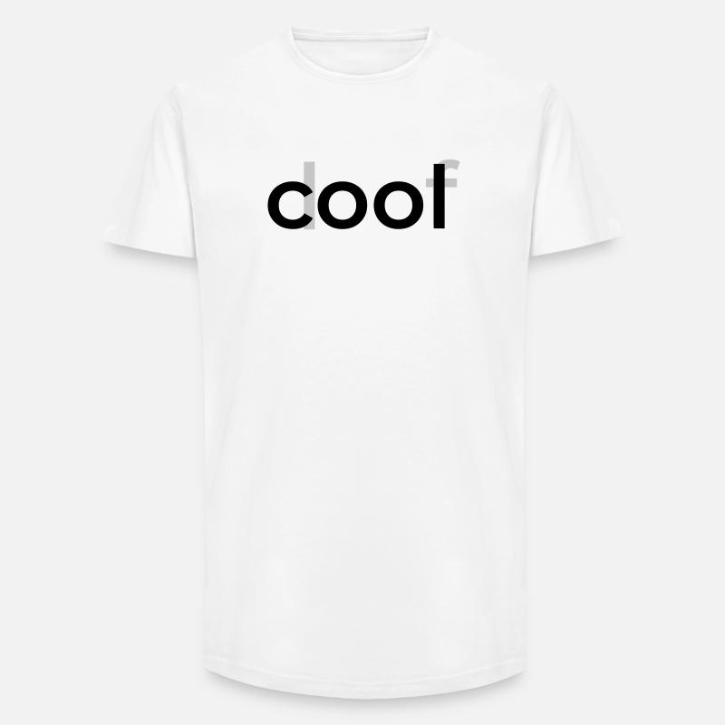 Bello buffo - T-shirt uomo a vestibilità lunga - bianco