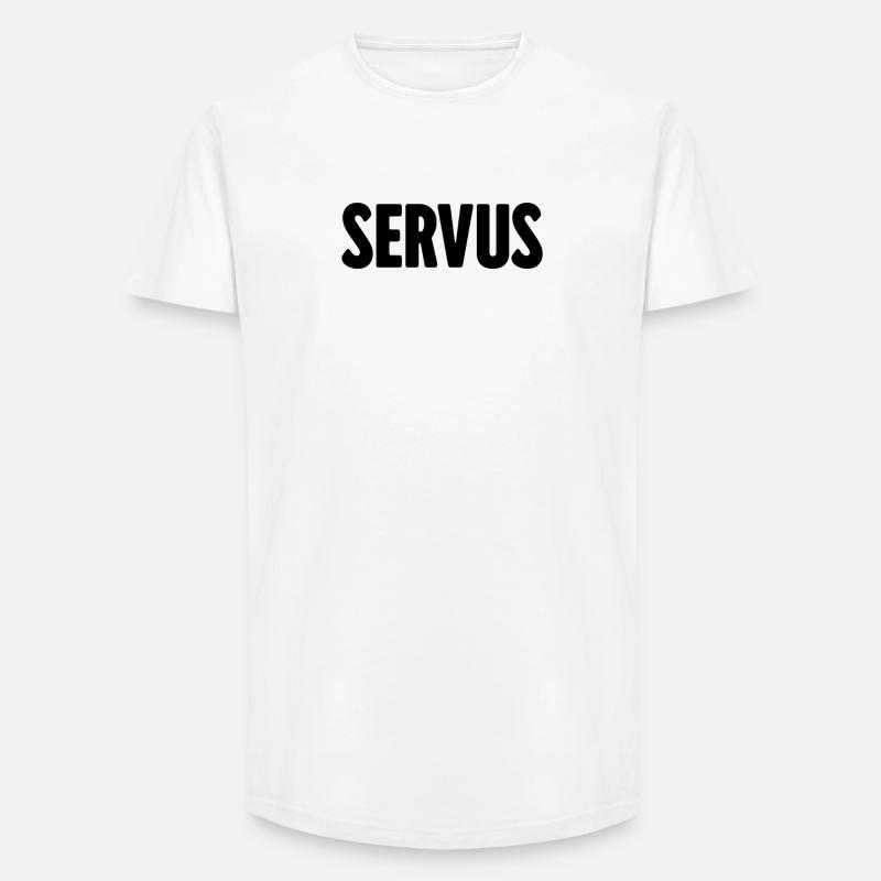 Servus (Ink Wrld) - Long Fit Männer T-Shirt - Weiß