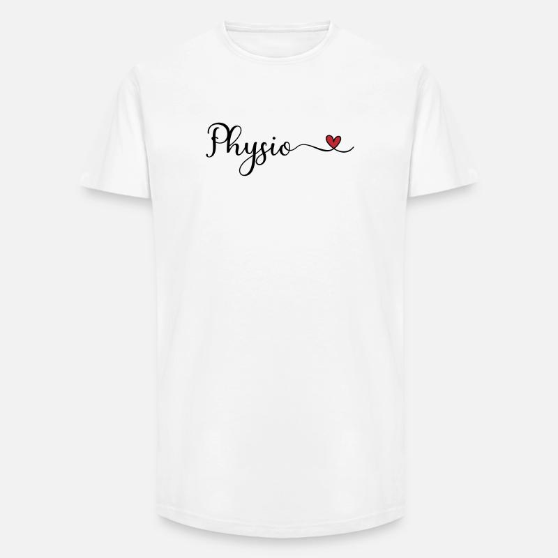 Physio - T-shirt coupe longue homme - blanc