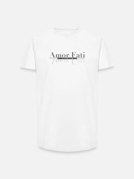 Amor Fati – Umarme dein Schicksal - Long Fit Männer T-Shirt - Weiß