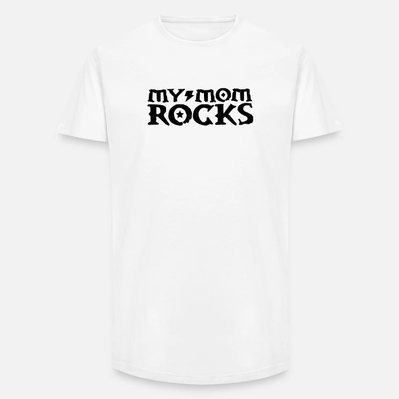 Mama - Long Fit Männer T-Shirt - Weiß