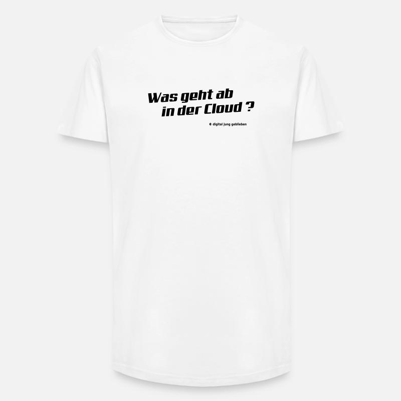 Cloud - Long Fit Männer T-Shirt - Weiß