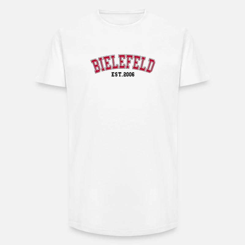 Bielefeld Est. 2006 - Long Fit Männer T-Shirt - Weiß