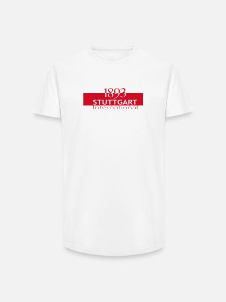 Stuttgart 1893 Motiv - Long Fit Männer T-Shirt - Weiß