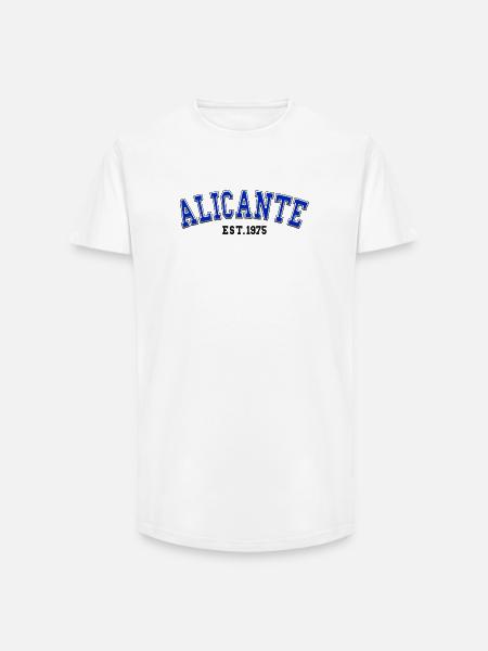 Alicante Est. 1975 - Long Fit Men's T-Shirt - white