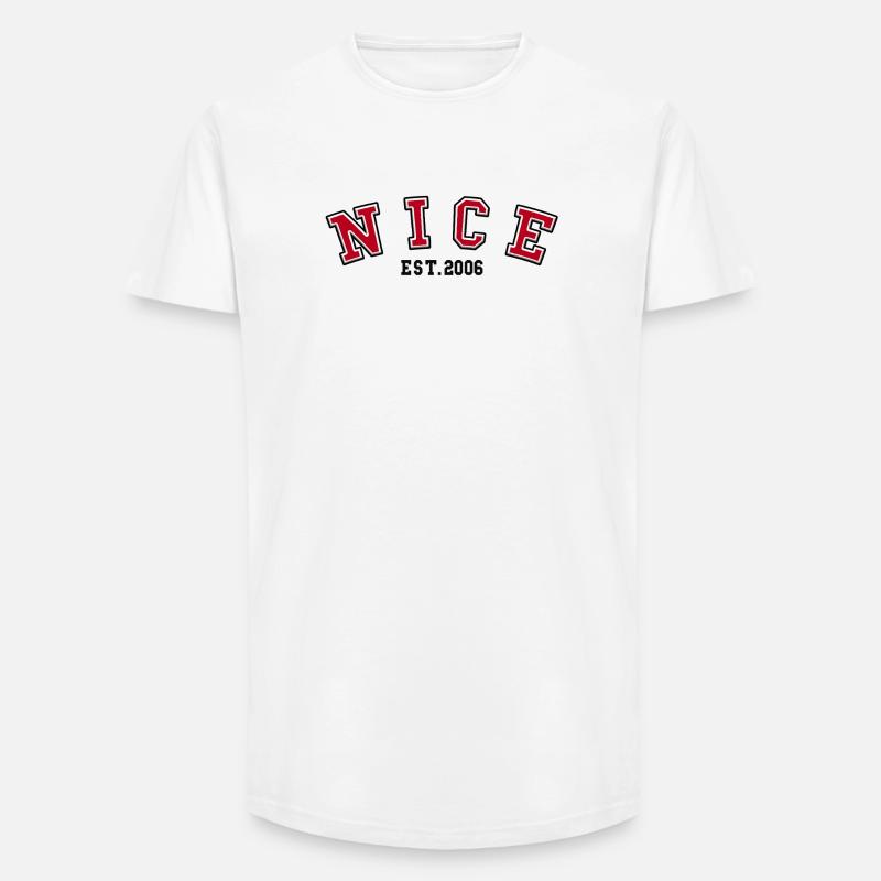 Nice, geschaffen 2006 - Long Fit Männer T-Shirt - Weiß
