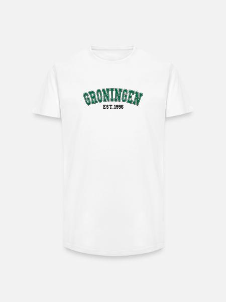 Groningen Est. 1996 - Long Fit Men's T-Shirt - white