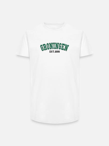 Groningen Est. 2006 - Long Fit Männer T-Shirt - Weiß