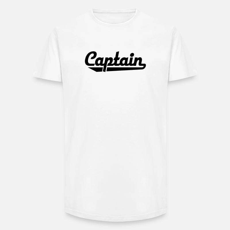 2541614 15908883 capitandeli - Long Fit Männer T-Shirt - Weiß