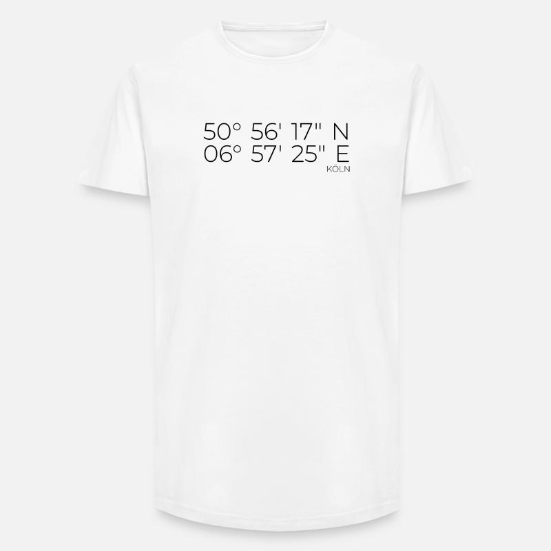 coordinates Cologne - Long Fit Men's T-Shirt - white