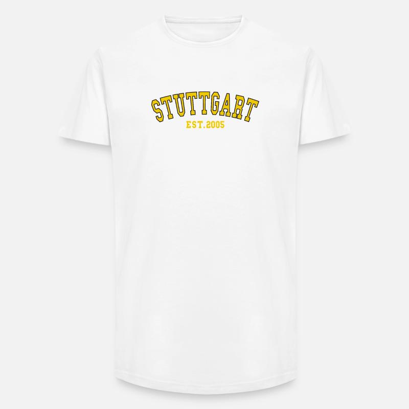 Stuttgart Est. 2005 - Long Fit Männer T-Shirt - Weiß