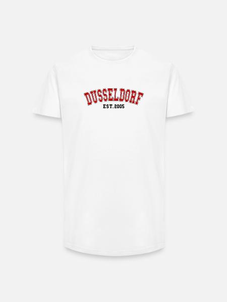 Dusseldorf Est. 2005 - Long Fit Men's T-Shirt - white