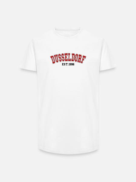 Dusseldorf Est. 1996 - Long Fit Men's T-Shirt - white