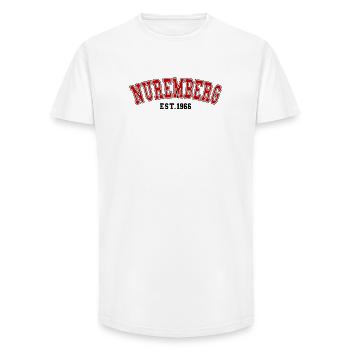Nürnberg gegründet 1966 - Long Fit Männer T-Shirt - Weiß - Vorne - AI Model Male 185 light (185cm)