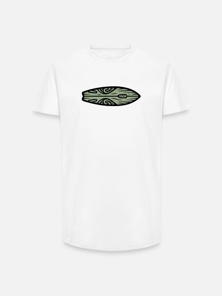 Surfboard Tribal Surfing Surfing Surf School - Long Fit Men's T-Shirt - white