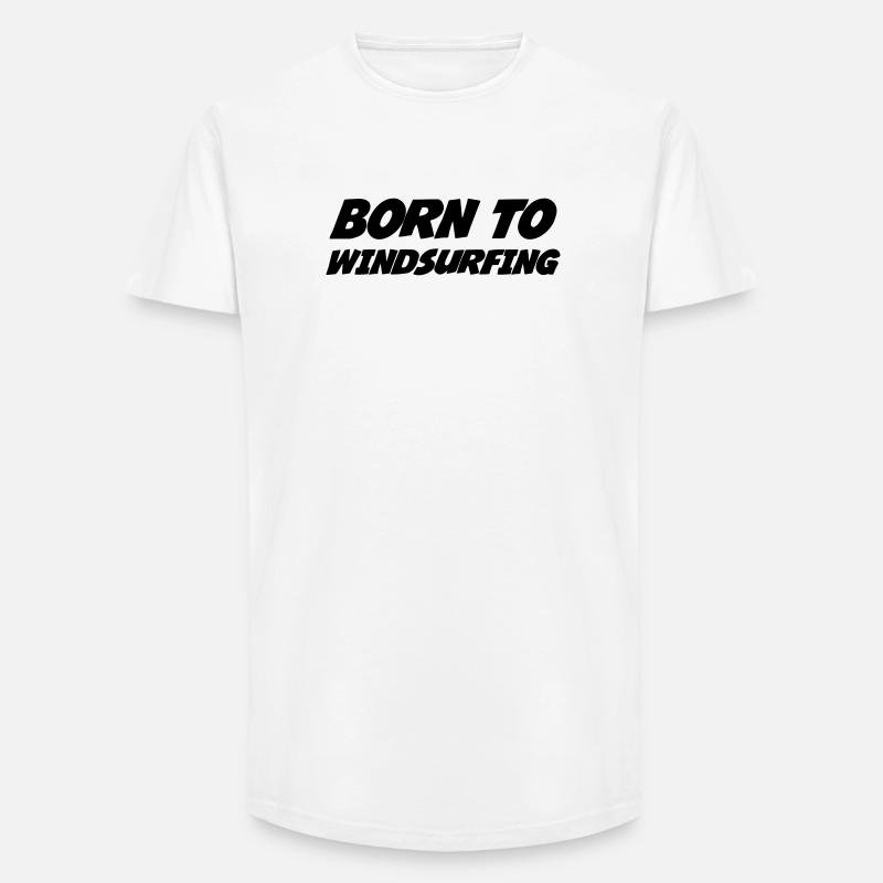 Windsurfen / Windsurfer / Windsurf / Windsurfing - Long Fit Männer T-Shirt - Weiß