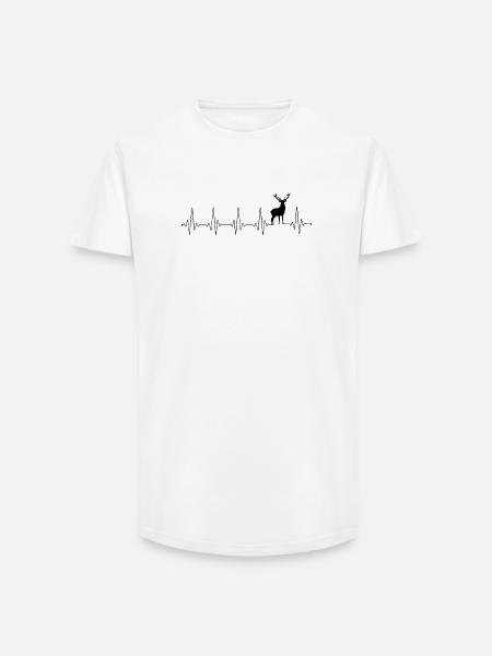 Please Upload Design Image - Long Fit Men's T-Shirt - white