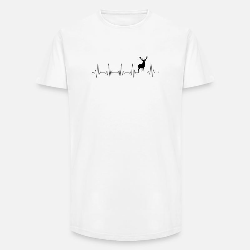 Bitte laden Sie das Designbild hoch - Long Fit Männer T-Shirt - Weiß