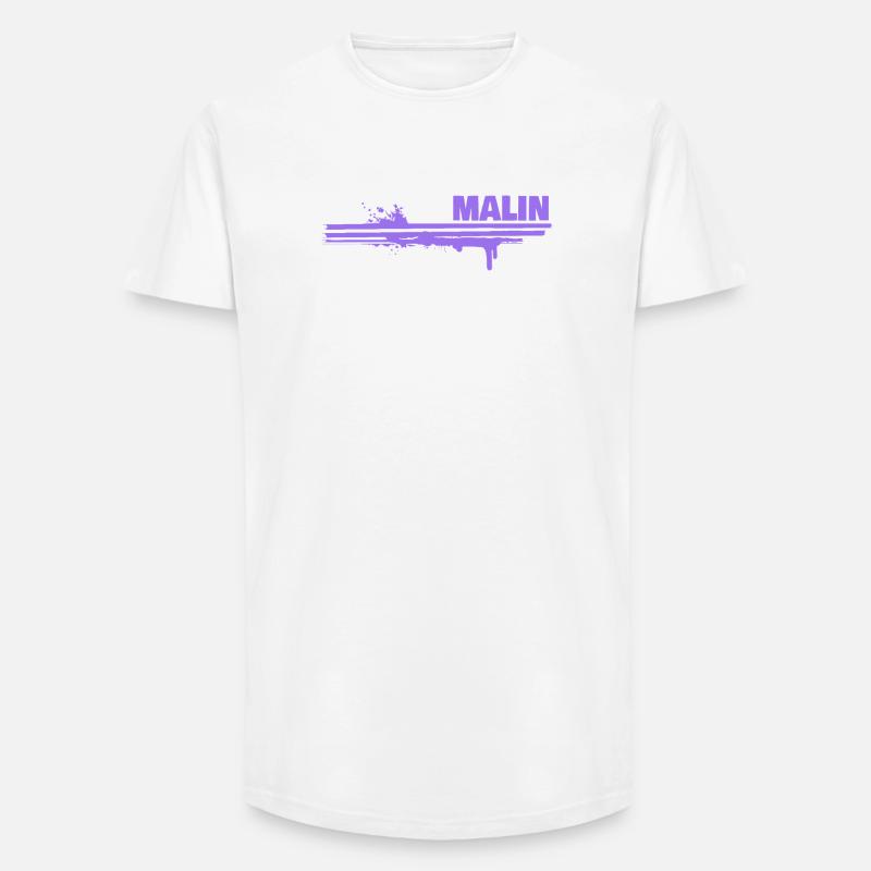 Gift for Malin - Long Fit Men's T-Shirt - white