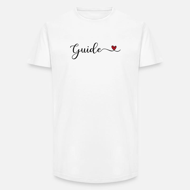 Guide - Long Fit Männer T-Shirt - Weiß