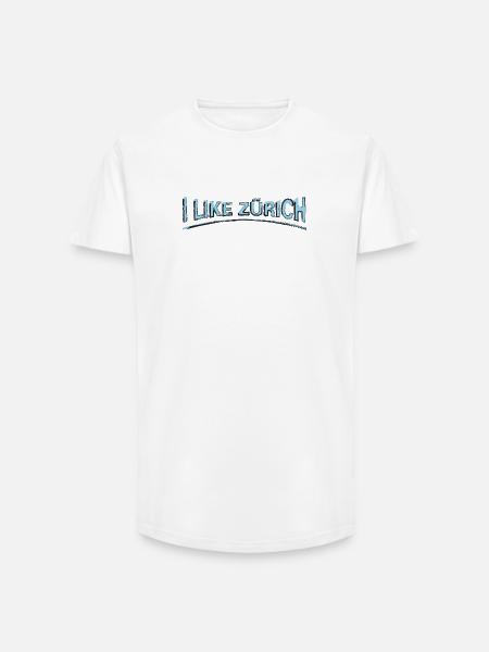 I like Zurich | Zurich-Design - Long Fit Men's T-Shirt - white