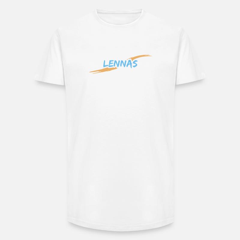 Lennas Lennas - Long Fit Männer T-Shirt - Weiß