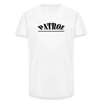 PATROUILLE - T-shirt coupe longue homme - blanc - Devant - AI Model Male 185 light (185cm)