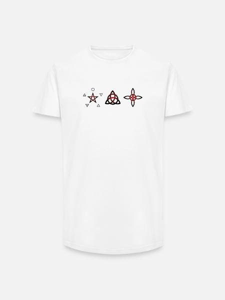 Wiccan Symbols - Mystic Art - Long Fit Men's T-Shirt - white