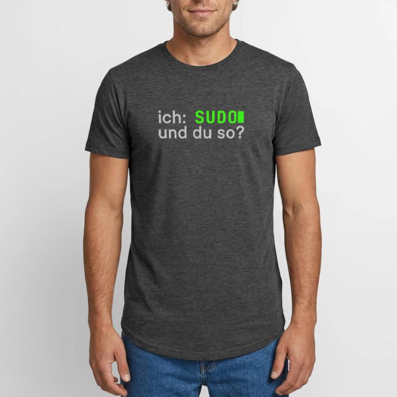 ich: SUDO und du so? Linux Spruch - Programmierer Long Fit Männer T-Shirt