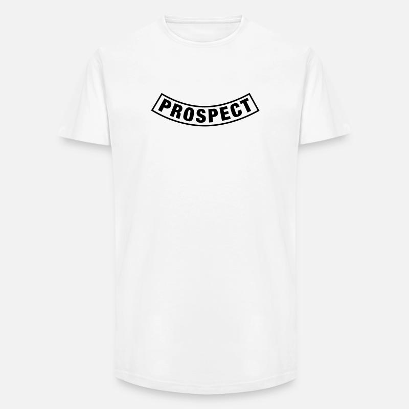 Prospect Batch - Long Fit Men's T-Shirt - white