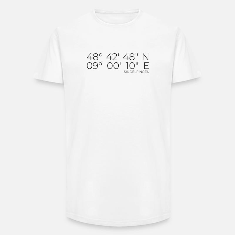 Coordinates Sindelfingen - Long Fit Men's T-Shirt - white