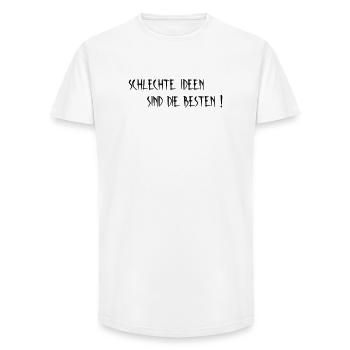 Bad ideas - Long Fit Men's T-Shirt - white - Front - AI Model Male 185 light (185cm)