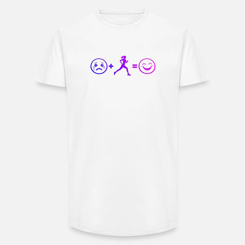 Geschenkidee für eine Running mit Running - Long Fit Männer T-Shirt - Weiß