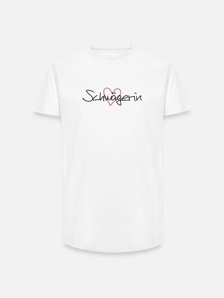 Schwägerin Herz Geschenk Junggesellenabschied - Long Fit Männer T-Shirt - Weiß