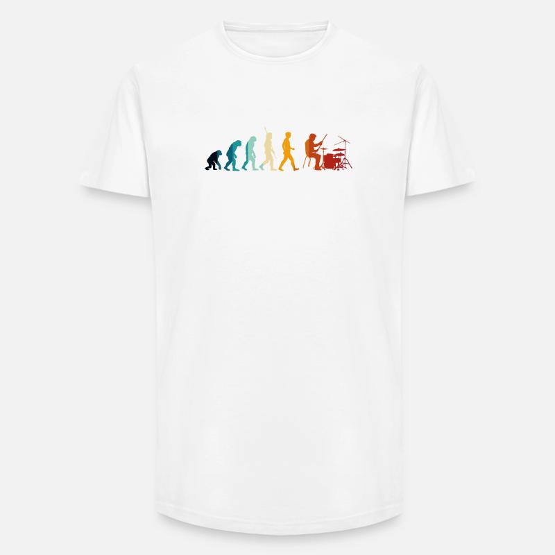 Battery Evolution - Long Fit Men's T-Shirt - white